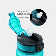 💧 bpa free leakproof 32oz sports water bottle with time marker and straw - large capacity motivational hydration bottle for fitness, outdoor hiking, cycling, and sports - men and women логотип