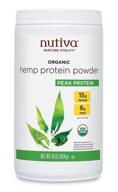 🌱 nutiva organic hemp seed protein powder, 16 ounce - cold-pressed, raw & peak protein, usda organic, non-gmo, whole 30 approved, vegan, gluten-free &amp; keto, plant protein with essential amino acids logo