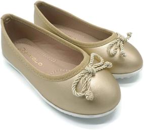 img 1 attached to Pipiolo Sport Slip Ballet Flats Girls' Shoes
