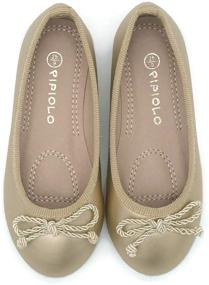 img 4 attached to Pipiolo Sport Slip Ballet Flats Girls' Shoes
