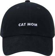 🧢 hatphile 6 panel embroidery cat mom/dad baseball cap logo