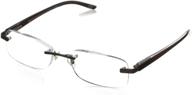 foster grant men's rick square reading glasses: stylish and functional eyewear for men logo