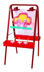 img 3 attached to 🎨 Colorations - 2WAPE 2-Way Indoor/Outdoor Adjustable Acrylic Panel Easel for Kids: Versatile and Durable Art Station for Children (23"L x 29-1/2"W x 45"H)