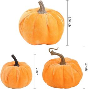 img 3 attached to Artificial Pumpkins Halloween Thanksgiving Decorations Home Decor