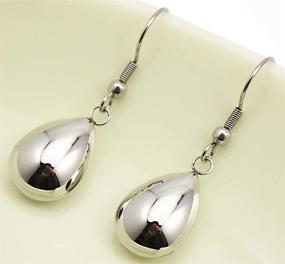 img 1 attached to COUYA Stainless Waterdrop Earrings Polished