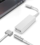 заменитель адаптера jevtech type c to magsafe: usb c адаптер magsafe для macbook pro, chromebook. логотип