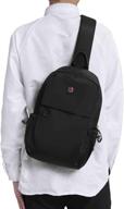 🎒 lightweight crossbody backpack daypacks for shoulder comfort logo