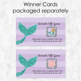 img 2 attached to 🧜 Let's Be Mermaids - 22 Count Scratch Off Cards: Baby Shower or Birthday Party Game by Big Dot of Happiness