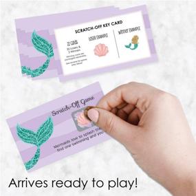 img 3 attached to 🧜 Let's Be Mermaids - 22 Count Scratch Off Cards: Baby Shower or Birthday Party Game by Big Dot of Happiness