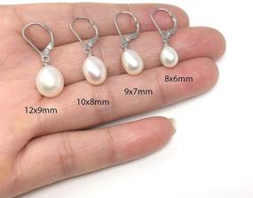 img 1 attached to 🎁 Exquisite 925 Sterling Silver Pearl Earrings: Hypoallergenic, Authentic, Perfect for Women and Girls - Ideal Birthday and Mother's Gifts