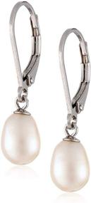 img 3 attached to 🎁 Exquisite 925 Sterling Silver Pearl Earrings: Hypoallergenic, Authentic, Perfect for Women and Girls - Ideal Birthday and Mother's Gifts