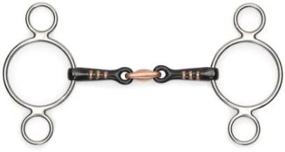 img 1 attached to 6-Inch Two Ring Sweet Iron Gag with Raised Ribs - Black Sweet Iron Design, Enhanced Effectiveness