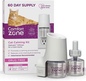 img 4 attached to 🐱 Comfort Zone 1 Diffuser Plus 2 Refills Cat Calming Kit: Veterinarian Recommended Solution for a Calm Home, Reducing Spraying, Scratching & Other Problematic Behaviors