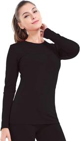 img 4 attached to Subuteay Womens Thermal Fleece X Large Sports & Fitness