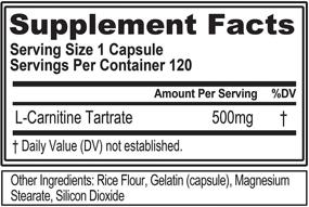 img 3 attached to 💊 Evlution Nutrition L-Carnitine500: Pure 500mg L-Carnitine Capsules - Stimulant-Free Supplement for Energy Boost (120 servings)