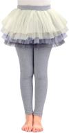 👗 booph little footless leggings skirts: cute and versatile girls' clothing option logo