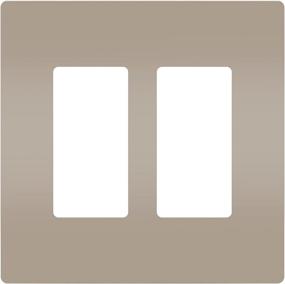 img 4 attached to Enhance Your Wall Outlets with Legrand - Pass & Seymour Radiant RWP262NICC6 2-Gang Screwless Plastic Wall Plate in Brushed Nickel Finish: A Decorative Outlet Cover Solution