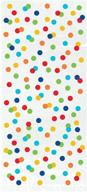 🌈 vibrantly-colored rainbow mini polka dot cellophane bags, pack of 20 logo