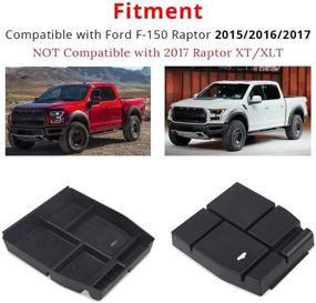 img 4 attached to 🚗 VANJING Органайзер для подлокотника салона для Ford F150 Аксессуары 2015-2017 - Дополнительное хранилище для подлокотника с автомобильной щеткой в комплекте