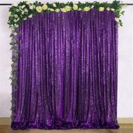 💍 bride's choice 6ftx6ft sequin photo booth: stunning royal blue & purple wedding decor, baby shower backdrop, tablecloth & fabric logo