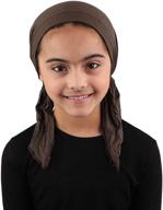 🎗️ comfortable pre-tied cancer scarf for girls - kids chemo cap logo