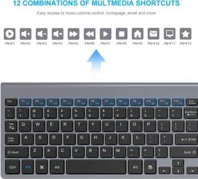 img 1 attached to Wireless Keyboard LeadsaiL Ultra Thin Computer