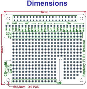 img 1 attached to CZH-LABS Electronics-Salon Prototype Shield Kit for 🛠️ Raspberry Pi - Ideal for Breadboard DIY Projects