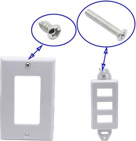 img 2 attached to Enhance Connectivity & Charging with zdyCGTime 3 USB 3.0 A Wall Plate Socket: Data Transmission + Charger Outlet Mount Panel Cover (White)