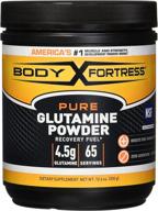 💪 maximize muscle recovery with body fortress pure glutamine powder, 10.6 oz logo