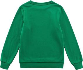 img 1 attached to 🧥 Kids Crewneck Long Sleeve Fleece Sweatshirt Pullover Cotton Tops for Boys or Girls (Ages 3-12) by UNACOO