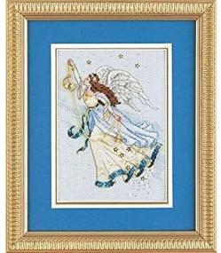 img 4 attached to 🌙 Twilight Angel Cross Stitch Kit - DIMENSIONS Needlecrafts 6711 for Counted Cross Stitch Enthusiasts