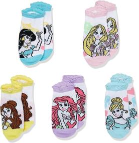 img 3 attached to 👑 Disney Princess Girls 5-Pack Non-Slip No Show Socks for Enhanced SEO