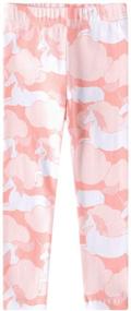 img 1 attached to 🦄 Coralup 3-Pack Rainbow Unicorn Leggings for Girls' Clothing