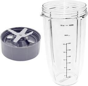 img 1 attached to 🍹 Bidihome Blender Cup and Blade Replacement: 32 Oz Cups and Extractor Blade for Nutribullet 600W/900W Models - NutriBullet Blender Blade Replacement Parts