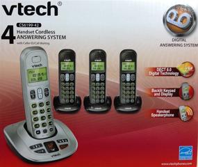 img 3 attached to Набор беспроводных телефонов VTech CS6199-42 DECT 6.0 с 4-мя трубками в серебристо-черном исполнении для улучшения SEO.