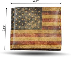 img 3 attached to 👔 Genuine Printed American Men's Wallets: Stylish Accessories for Wallets, Card Cases & Money Organizers