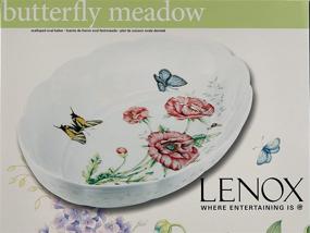 img 3 attached to 🦋 Подчеркните свой кулинарный стиль с Lenox Butterfly Meadow Scalloped Oval Baker