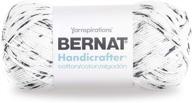 🧶 bernat handicrafter cotton yarn: salt/pepper, medium worsted - gauge 4 for various creative projects logo