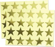 pack of 500 large sheets containing 1.5-inch gold star stickers logo