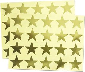 img 4 attached to Pack of 500 Large Sheets Containing 1.5-Inch Gold Star Stickers