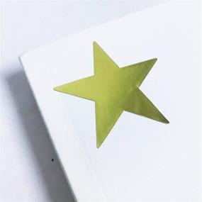 img 3 attached to Pack of 500 Large Sheets Containing 1.5-Inch Gold Star Stickers