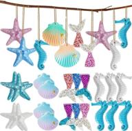 christmas starfish seashells ornaments christmastree logo