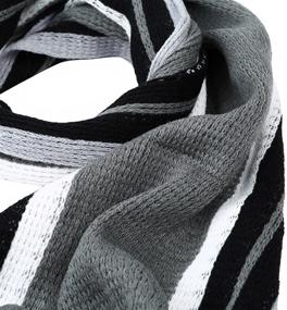 img 1 attached to 🧣 Timeless Premium Unisex Striped Winter Women's Accessories: Elevate Your Style with Classic Charm