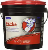 🧽 kimberly-clark wypall waterless cleaning wipes, red - convenient and efficient solution for effective cleaning! logo