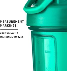 img 3 attached to 🍶 BlenderBottle Classic V2 Shaker Bottle: Ideal 28-Ounce Solution for Protein Shakes and Pre Workout – Sleek Black Design