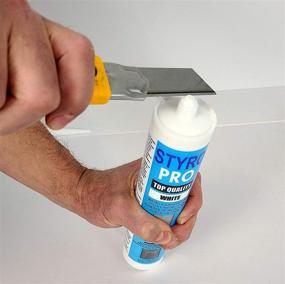 img 2 attached to 🧱 Styro Pro Premixed Acrylic Paste Adhesive for Decorative Materials - High Strength, Water-Based Solution (Ideal for Ceiling Tiles, Wall Panels, Crown Moldings) - 1 Tube