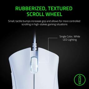 img 1 attached to 🖱️ Razer DeathAdder Essential Gaming Mouse: High-Precision 6400 DPI Optical Sensor - Customizable 5 Programmable Buttons - Responsive Mechanical Switches - Non-slip Rubber Side Grips - Stylish Mercury White Design