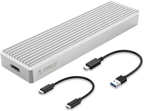 img 4 attached to 💿 ORICO NVMe Enclosure: USB 3.1 Gen 2 Type-C Adapter for M.2 NVME SSDs - 10Gbps Speed, Aluminum Case - Supports 2230/2242/2260/2280 SSDs up to 2TB