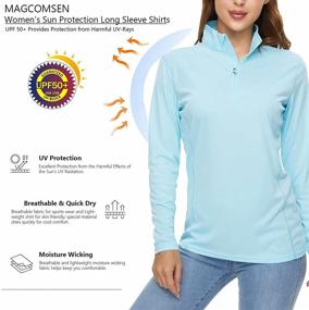 img 3 attached to Womens Workout Shirts Outdoor Fishing Sports & Fitness