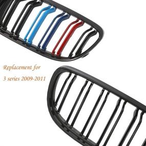 img 3 attached to Kidney Grille Compatible 2009 2011 Slats M